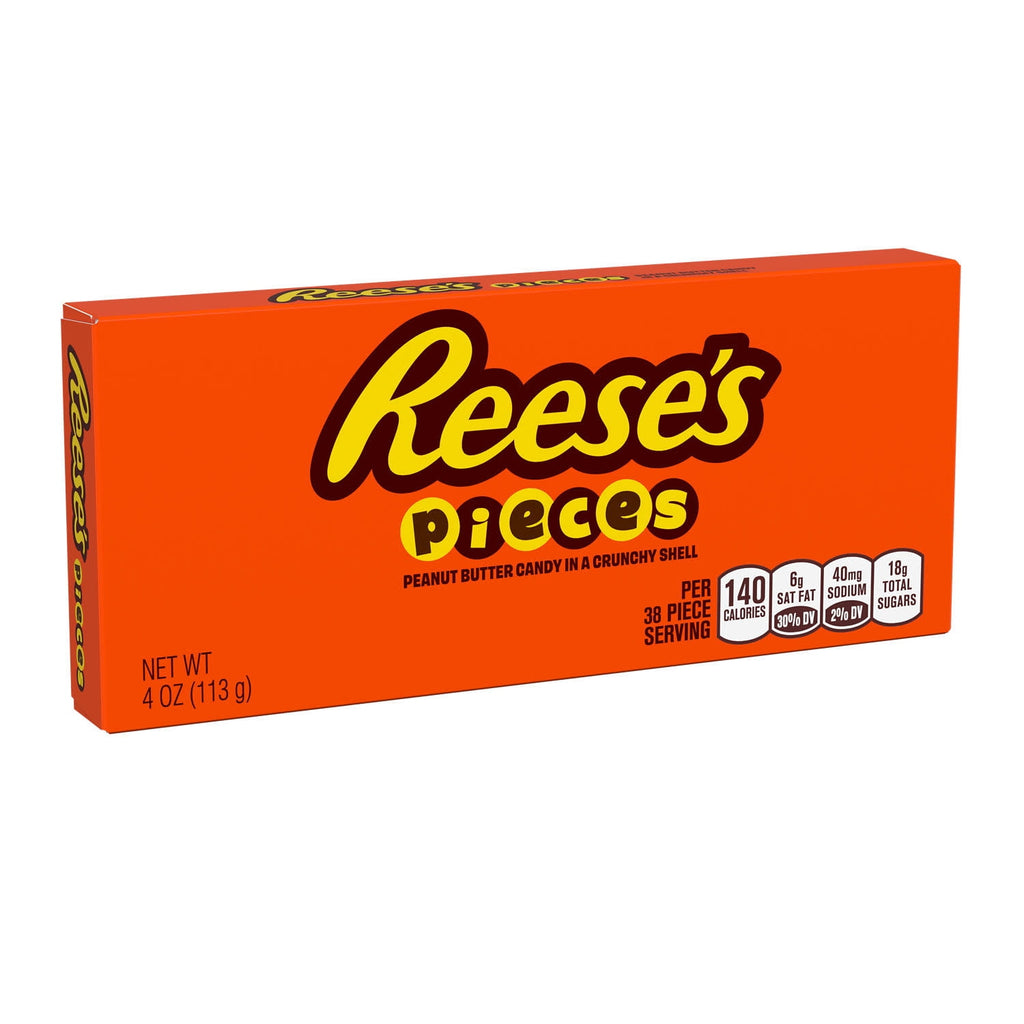 Reese's Pieces Peanut Butter In A Crunchy Shell Candy, Movie Theater Box 4 Oz