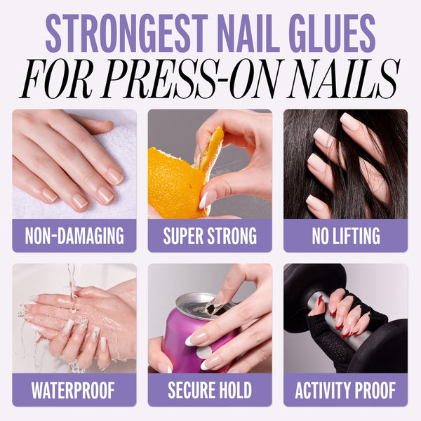 Kiss PowerFlex Ultra Hold Precision Squeeze-On Nail Glue, 0.1 oz Bottle