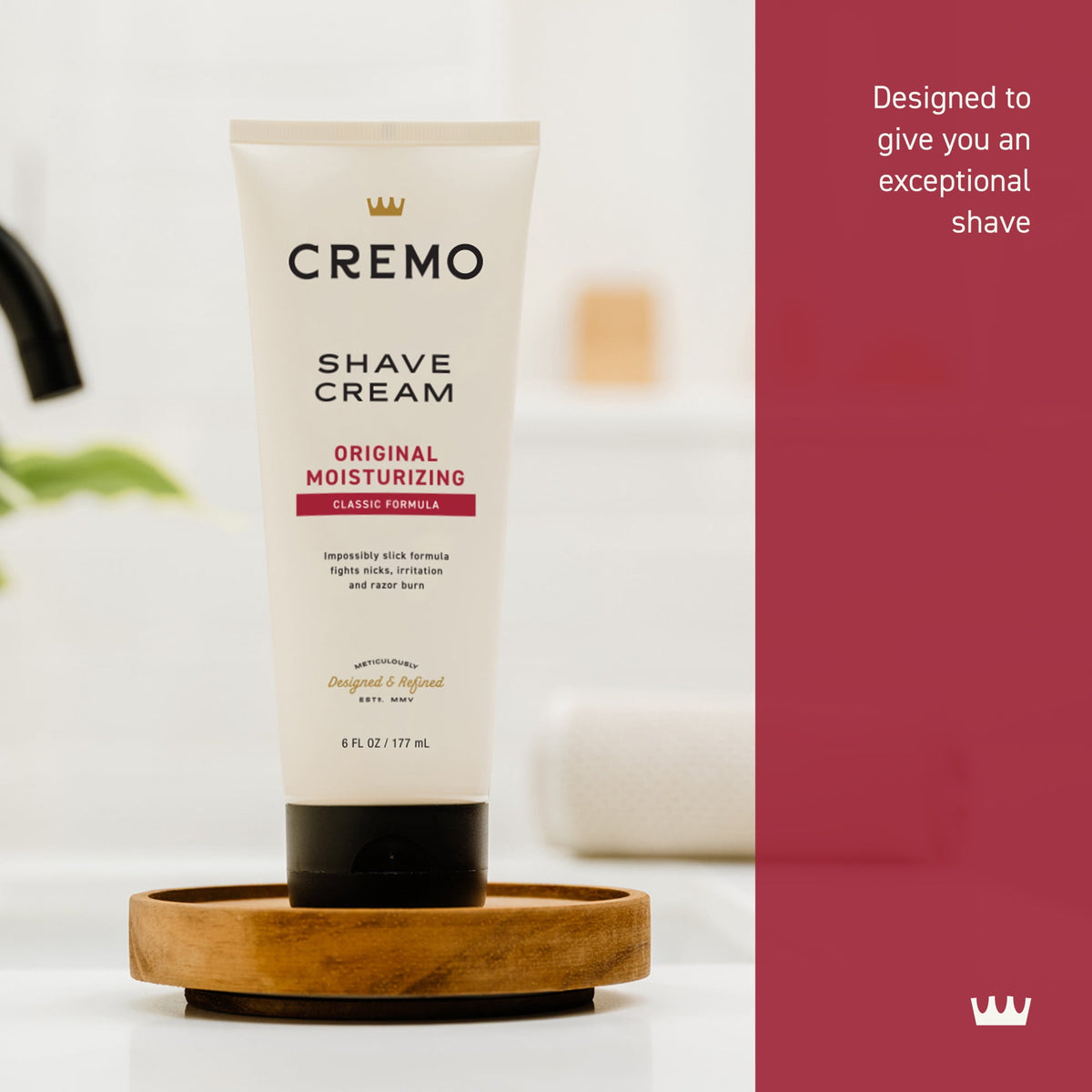 Cremo Original Moisturizing Shaving Cream for Men,  6 Fl Oz