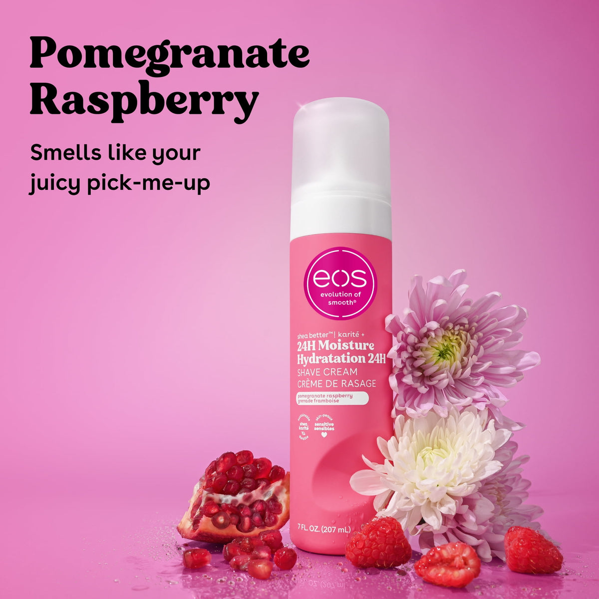 eos Shea Better Women's Shave Cream - Pomegranate Raspberry | 7 fl oz