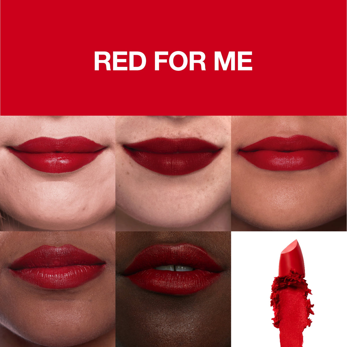 Maybelline Color Sensational Made For All Lipstick, Red For Me, Matte Red Lipstick, 0.15 oz.