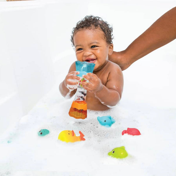 Infantino Splish & Splash Sea Animals Bath Play Set, 0-36 Months, 17-Piece Set