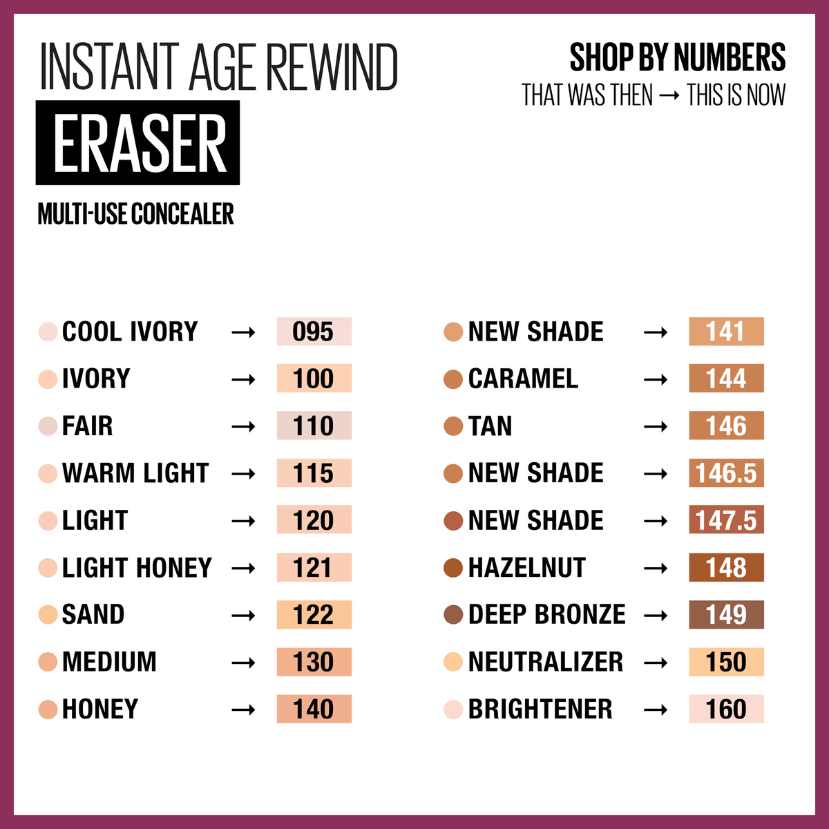 Maybelline Instant Age Rewind Eraser Color Correcting Concealer, Pink 160, 0.2 fl oz