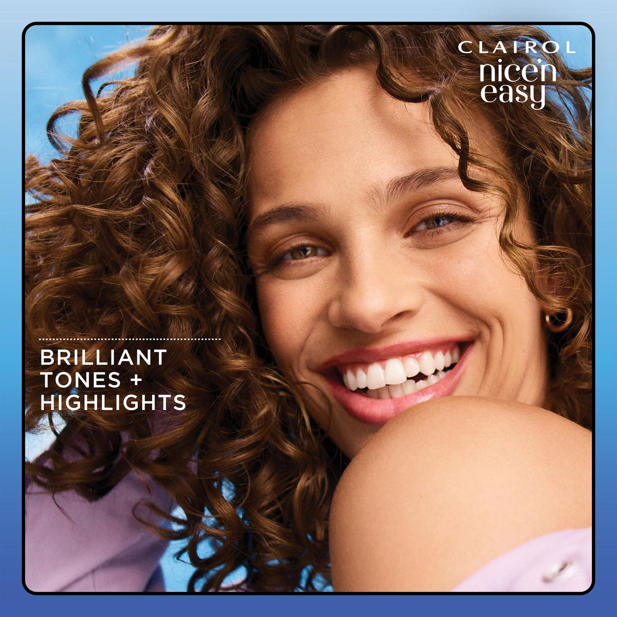 Clairol Nice'n Easy Permanent Hair Color Cream, 4 Dark Brown, Hair Dye, 1 Application