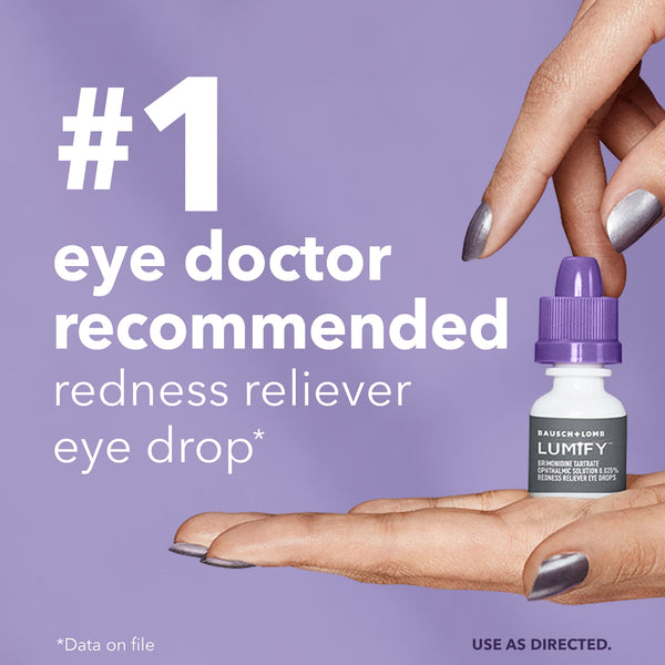 LUMIFY Eye Drops for Redness Relief and Whiter and Brighter Looking Eyes, .25 fl oz (7.5 ml)