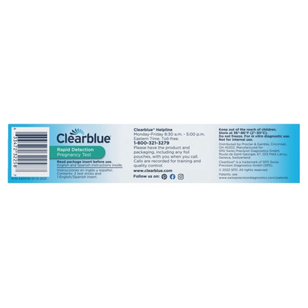 Clearblue Rapid Detection Pregnancy Test, Home Pregnancy Kit, 2 Tests