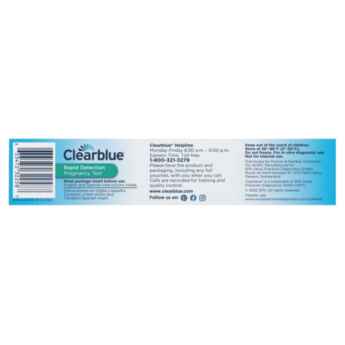 Clearblue Rapid Detection Pregnancy Test, Home Pregnancy Kit, 2 Tests