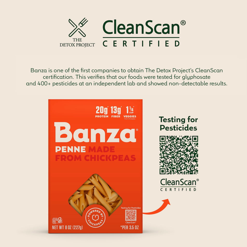Banza Elbows Pasta from Chickpeas - Gluten Free, High Protein, and Lower Carb Protein Noodles, 8oz