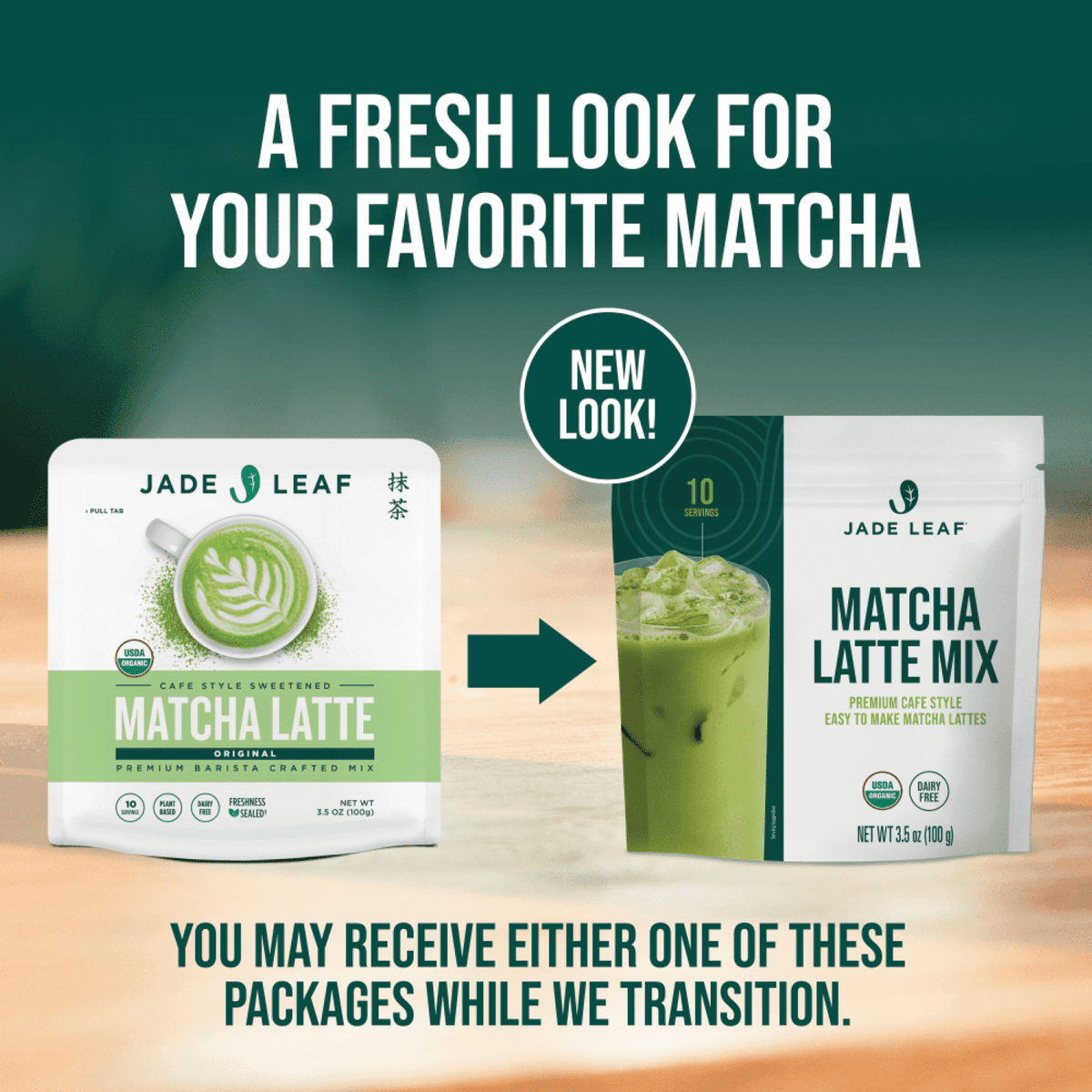 Jade Leaf Matcha, Organic Latte Mix, Powdered Tea, 3.5 Oz