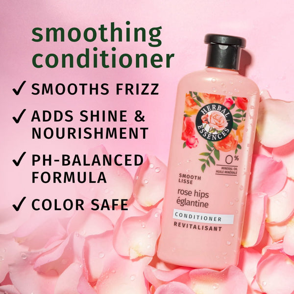 Herbal Essences Rose Hips Smooth Conditioner, Nourishing for Fine and All Hair Types, 13.5 fl oz