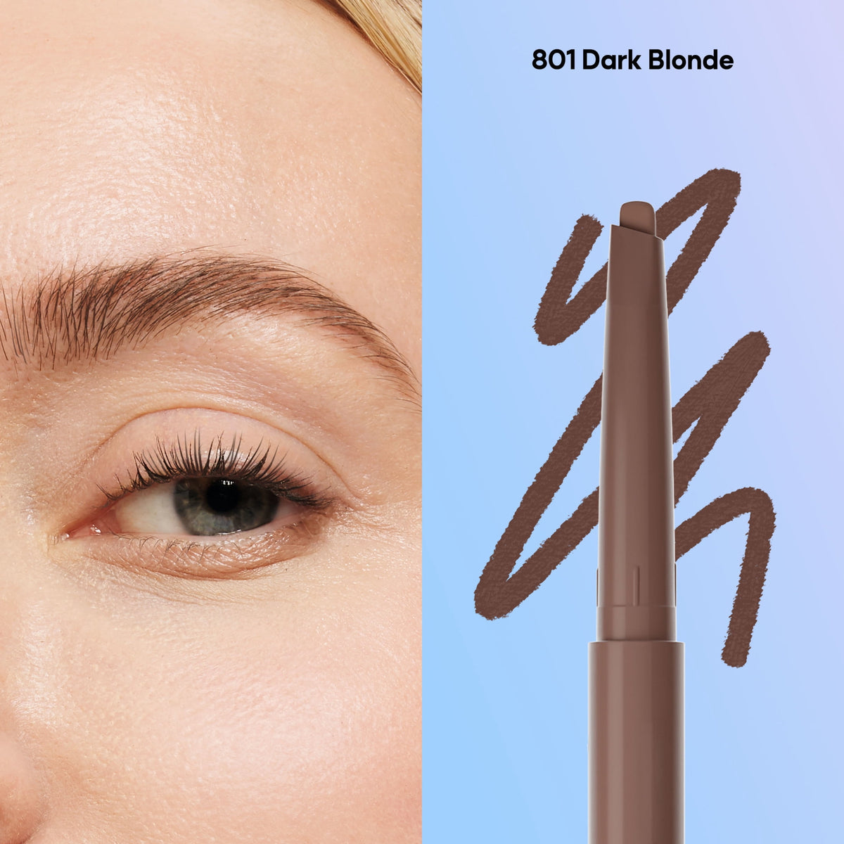 Almay Brow Pencil, Eyebrow Makeup, Hypoallergenic, 801 Dark Blonde