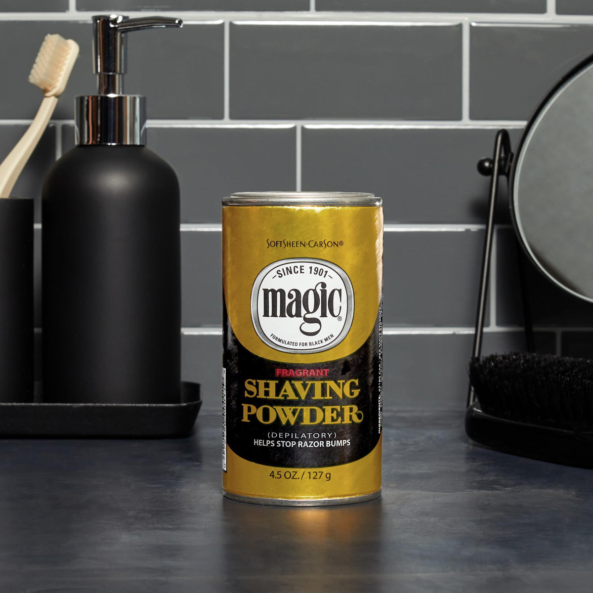 SoftSheen-Carson Fragrant Magic Shaving Powder with Fragrance, Helps Stop Razor Bumps, 4.5 OZ
