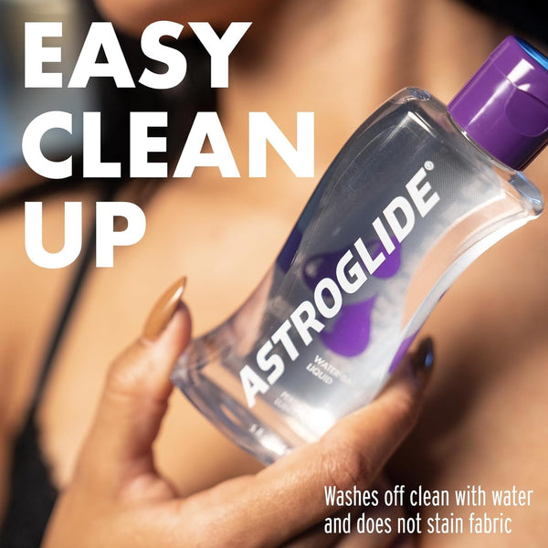 Astroglide Liquid Water Based Personal Lube, for Men, for Women, Condom Compatible Lube, 5 fl oz