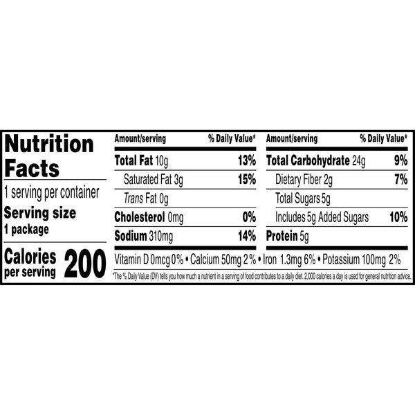 Munchies Peanut Butter on Baked Cheese Crackers, 1.42 oz Bag