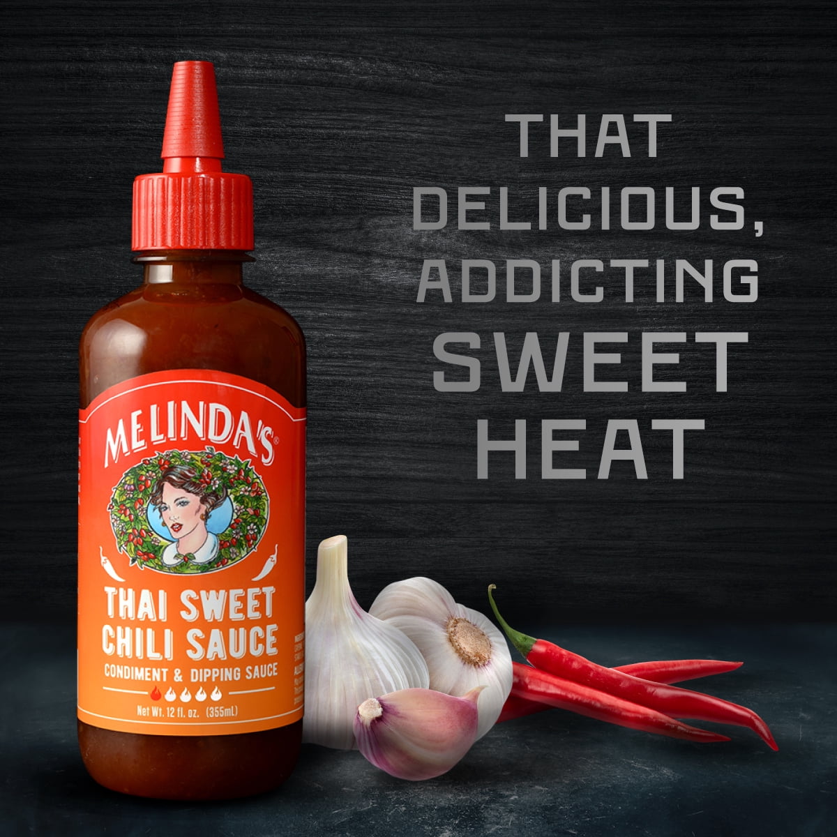 Melinda's Chili Sauce Thai Sweet Dipping, 12 Fl Oz