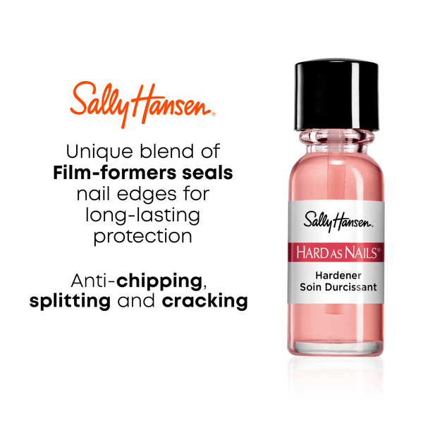 Sally Hansen Hard As Nails® Natural Tint, Nail Strengthener, 0.45 Fluid Ounces ,Nail Hardener, Nail Polish, Nail Strengthening Polish, Color Nail