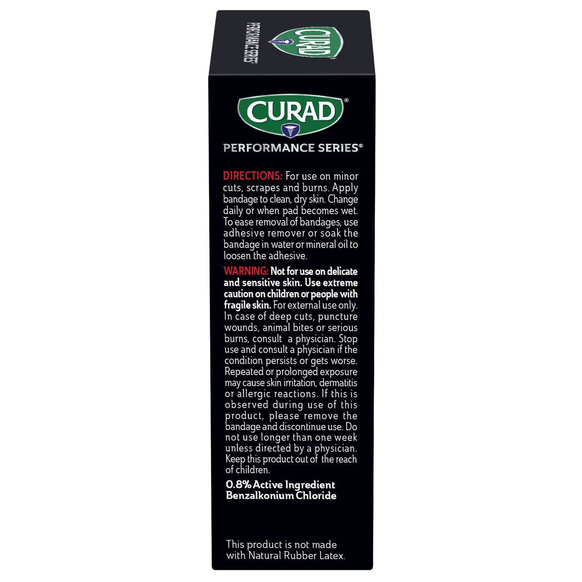 CURAD Performance Series Antibacterial Finger & Knuckle Bandages, Assorted, 20 Count