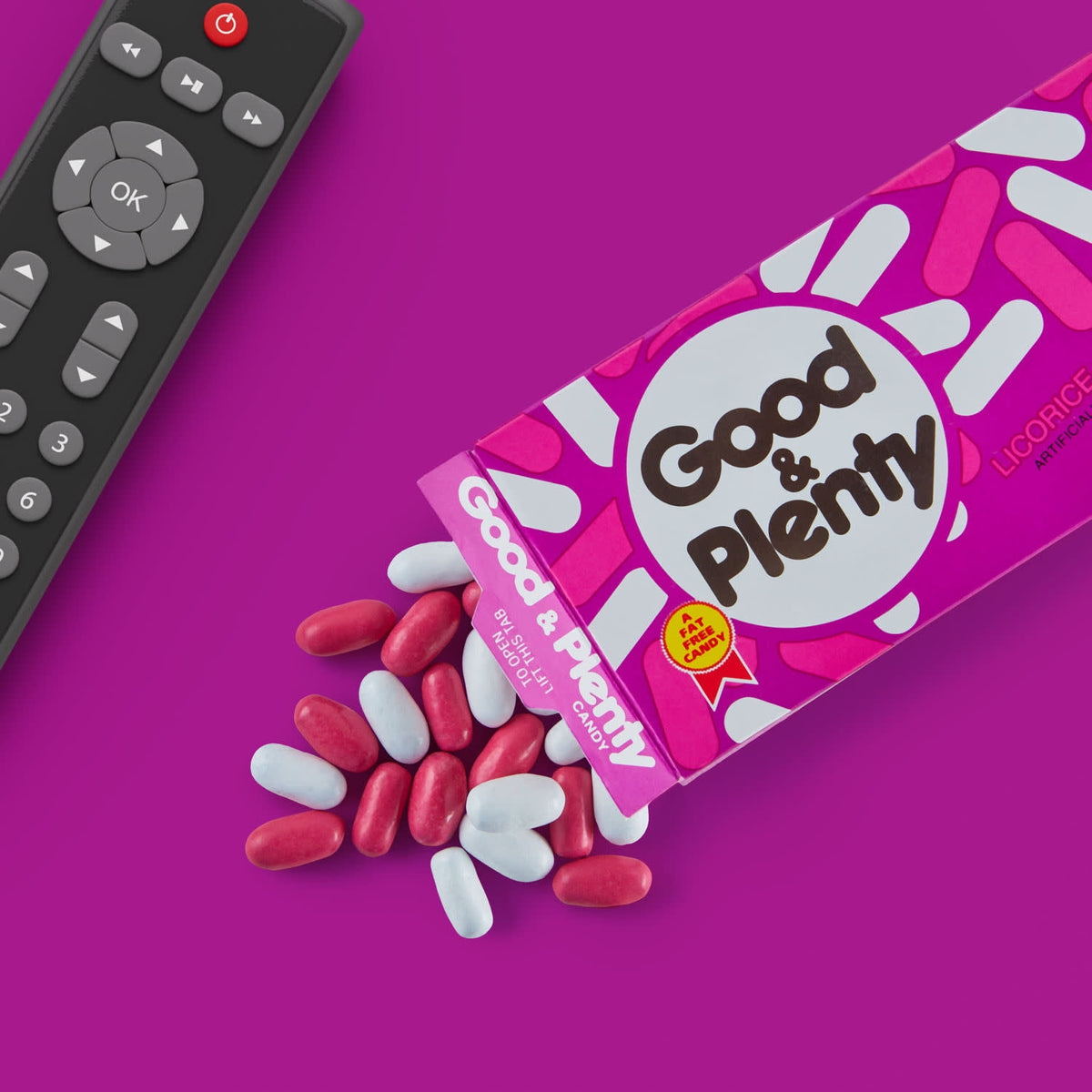 Good & Plenty Licorice Fat Free Candy, Movie Theater Box 6 Oz