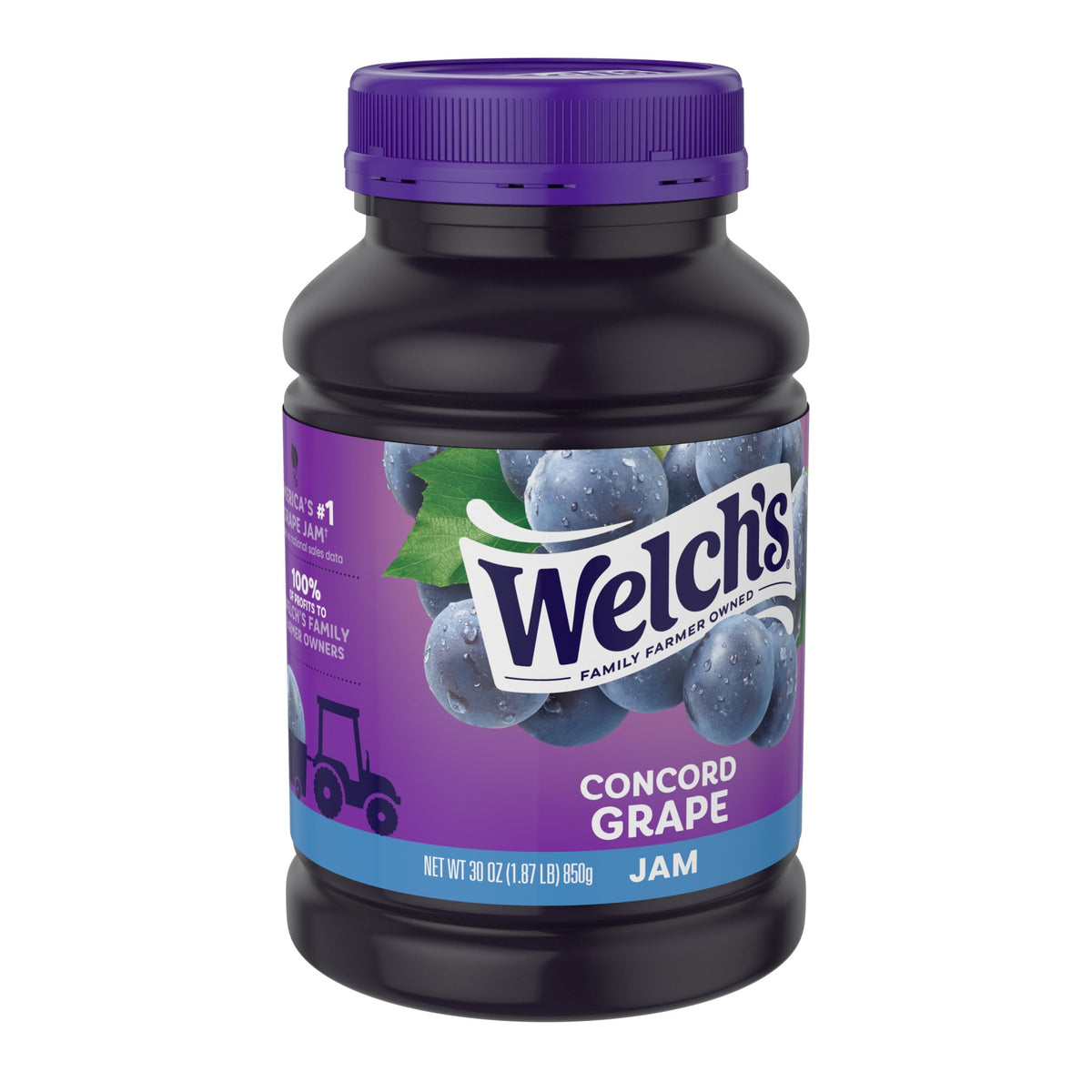 Welch's Concord Grape Jam, 30 oz Jar