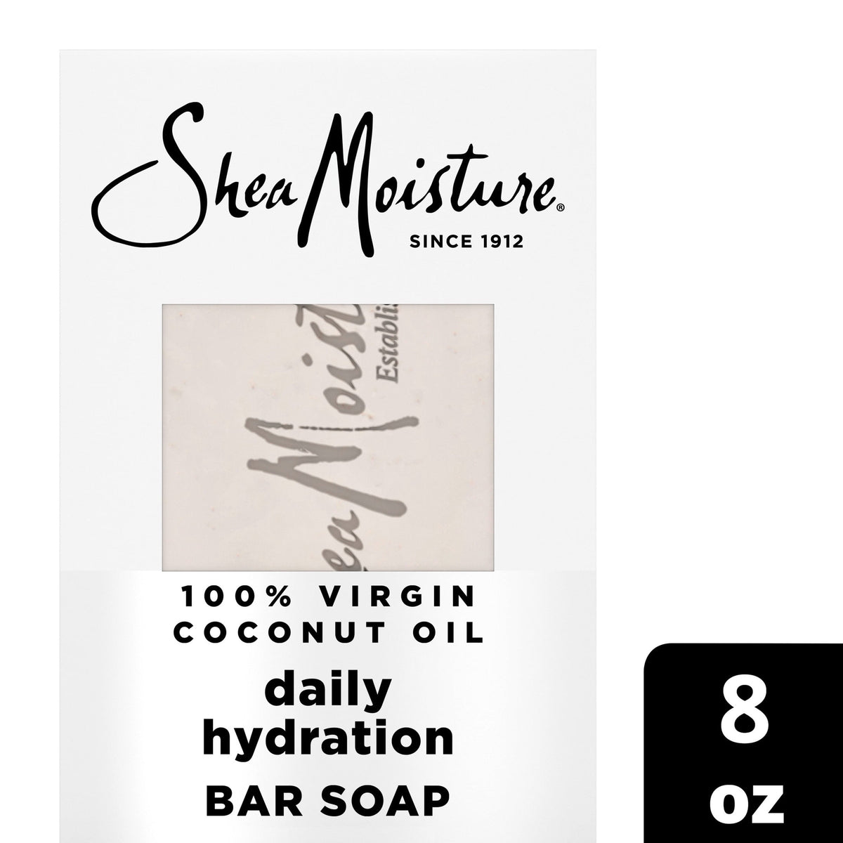 SheaMoisture Bar Soap Nourish And Replenish Skin 100% Virgin Coconut Oil Daily Hydrating Bar Soap With 24h Shea Moisture Nutrients For Healthy