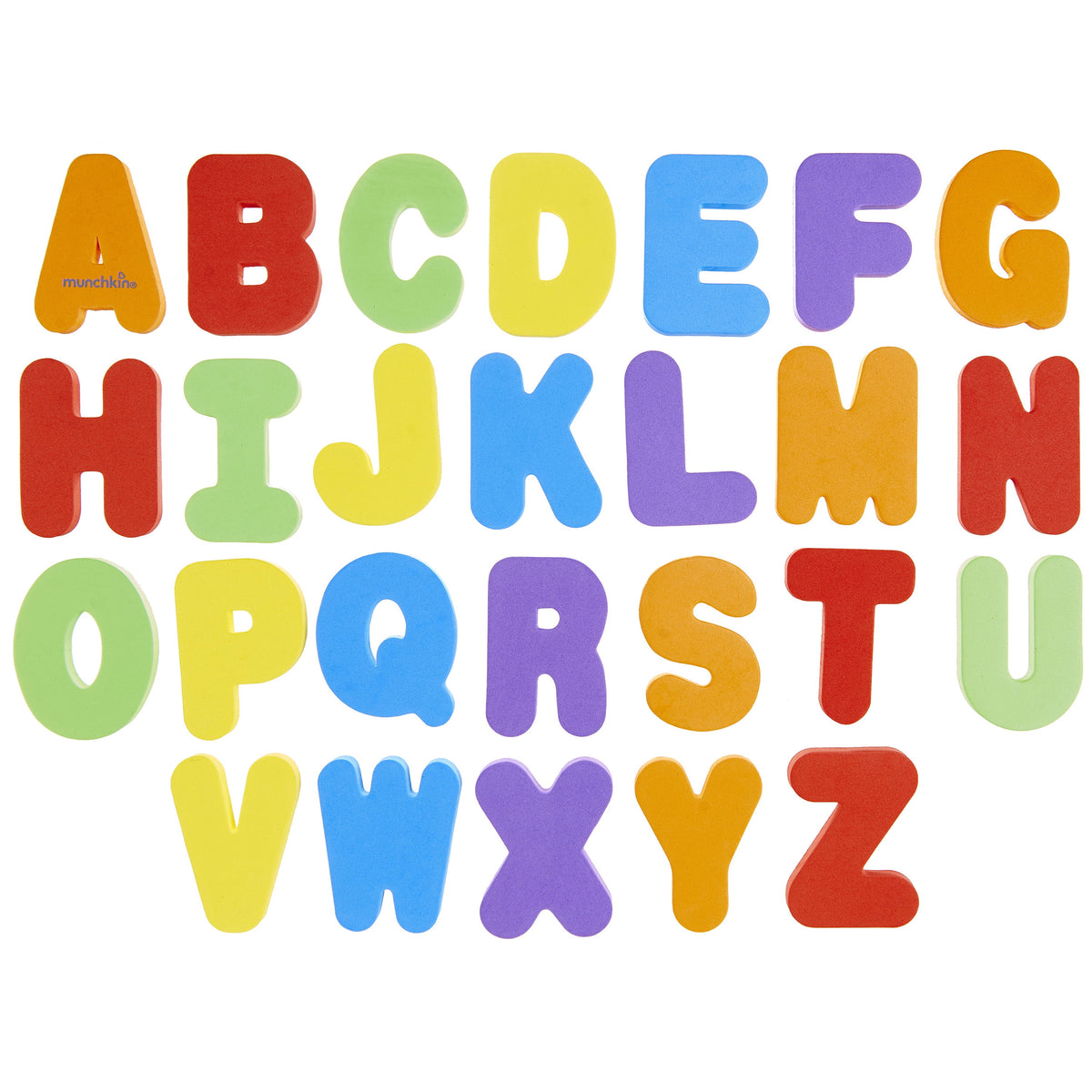Munchkin® Learn™ Letters and Numbers Toddler Bath Toy, Non-Toxic, Multi-Color, Unisex, 36 Count