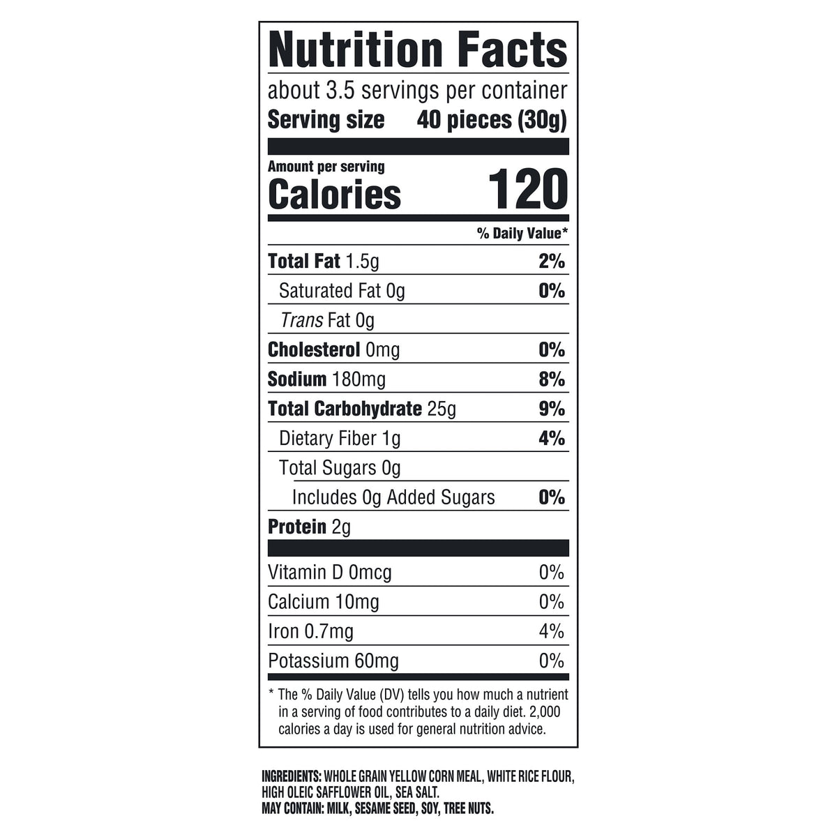 GOOD THINS Sea Salt Corn Snacks Gluten Free Crackers, Snack Crackers, 3.5 oz