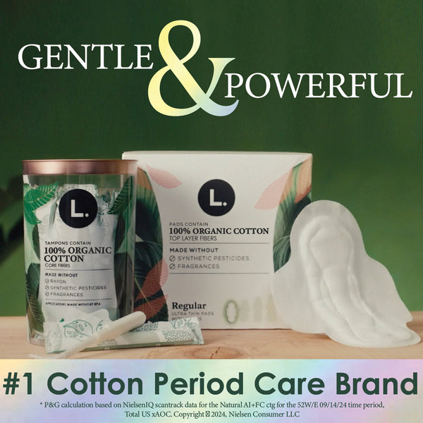 L. Organic Cotton Tampons - Regular Absorbency, 42 Count
