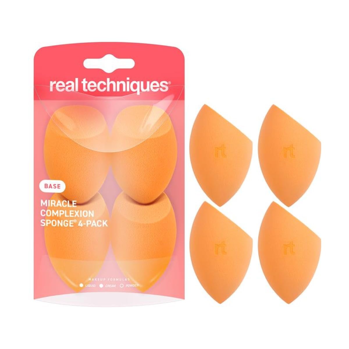 Real Techniques Miracle Complexion Makeup Blending Sponges 4 Pack