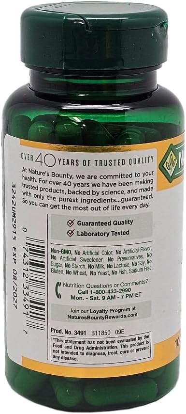 Nature's Bounty Milk Thistle, 175 mg, Capsules, 100 ea - OTC Shoppe Express