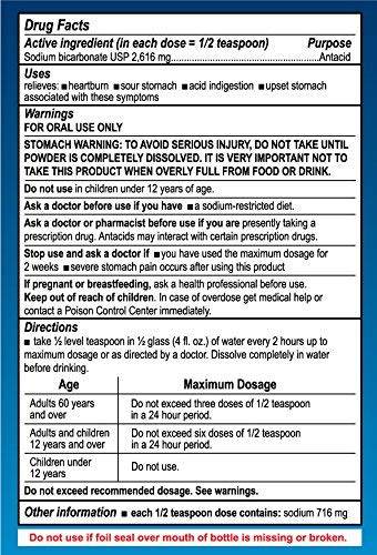 De La Cruz Sodium Bicarbonate Antacid Oral Powder, 4 oz - OTC Shoppe Express