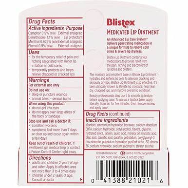 Blistex Medicated Lip Ointment, 0.21 oz - OTC Shoppe Express