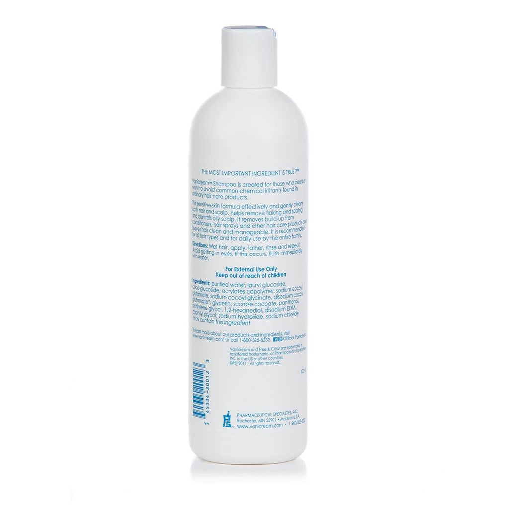 Free & Clear Shampoo for Sensitive Skin, 12 oz - OTC Shoppe Express