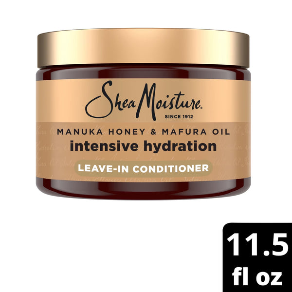 SheaMoisture Leave-In Conditioner for Curly Hair Intensive Hydration Strengthens & Restores with Manuka Honey & Mafura Oil 11.5 oz 1-Pack