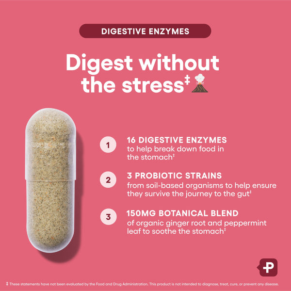 Physician's Choice Digestive Enzymes - for Digestive Health & Gut Health, Bloating & Meal Time Discomfort for Men and Women, 60ct