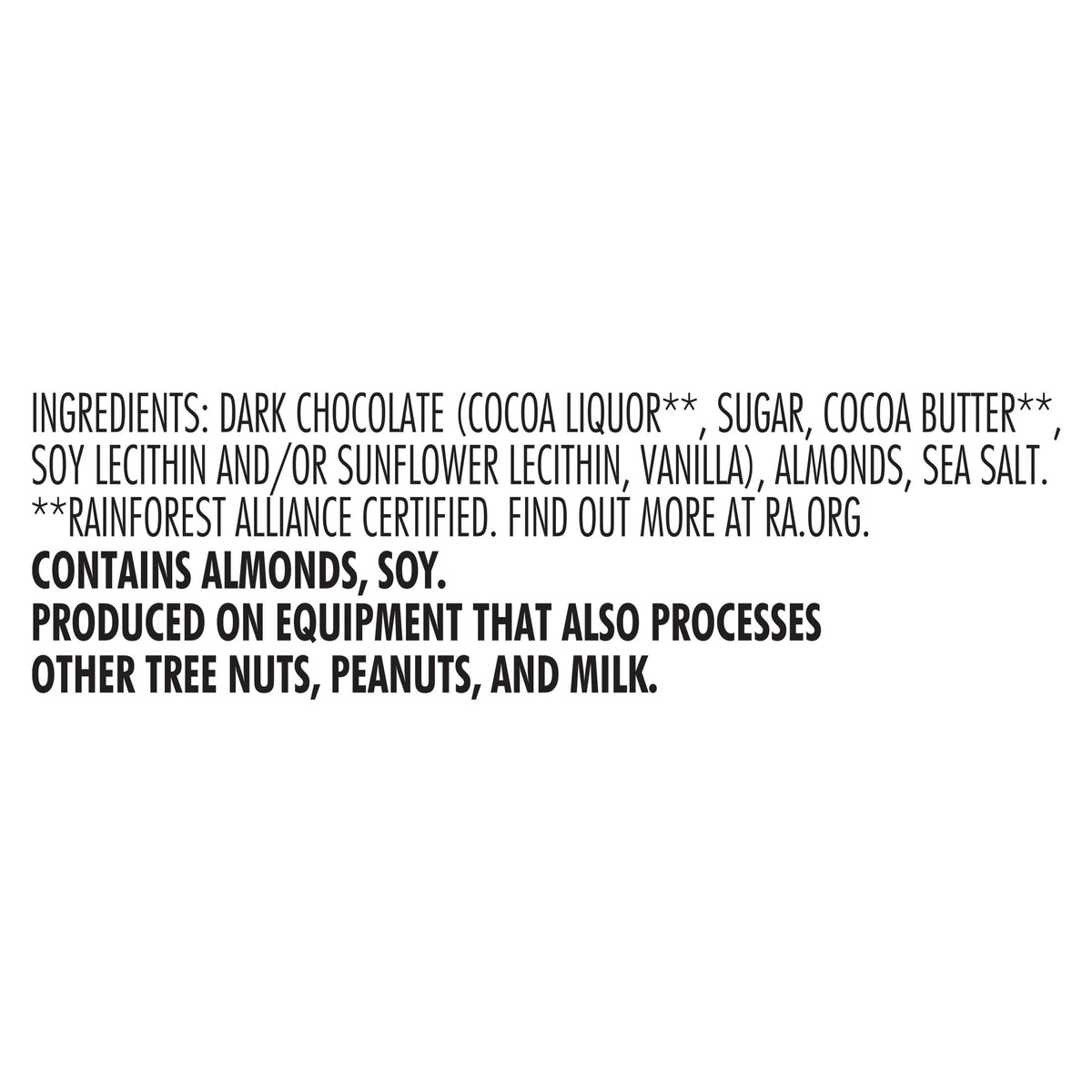 Chocolove Almonds & Sea Salt in Dark Chocolate, Contains Almonds, Soy, 3.2oz
