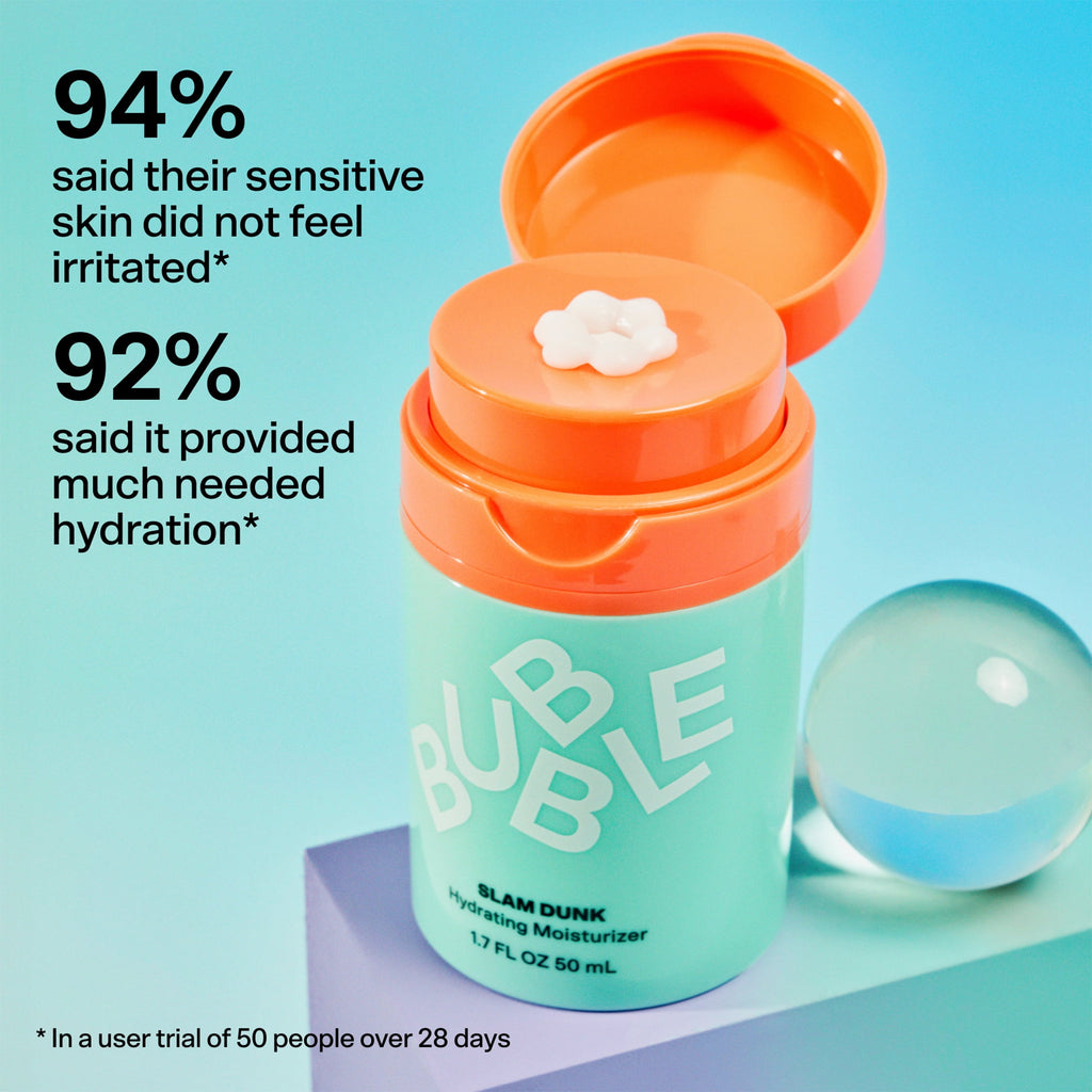 Bubble Skincare Slam Dunk Hydrating Face Moisturizer, for Normal to Dry Skin, 1.7 fl oz/ 50mL