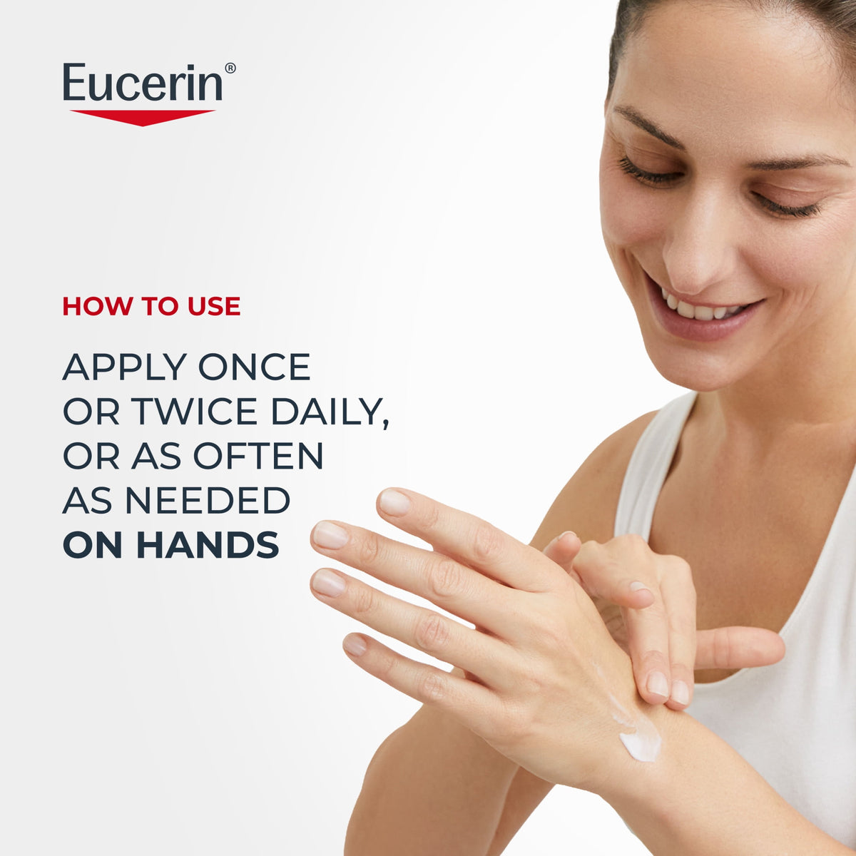 Eucerin Advanced Repair Hand Cream, Travel Size, 2.7 oz Tube