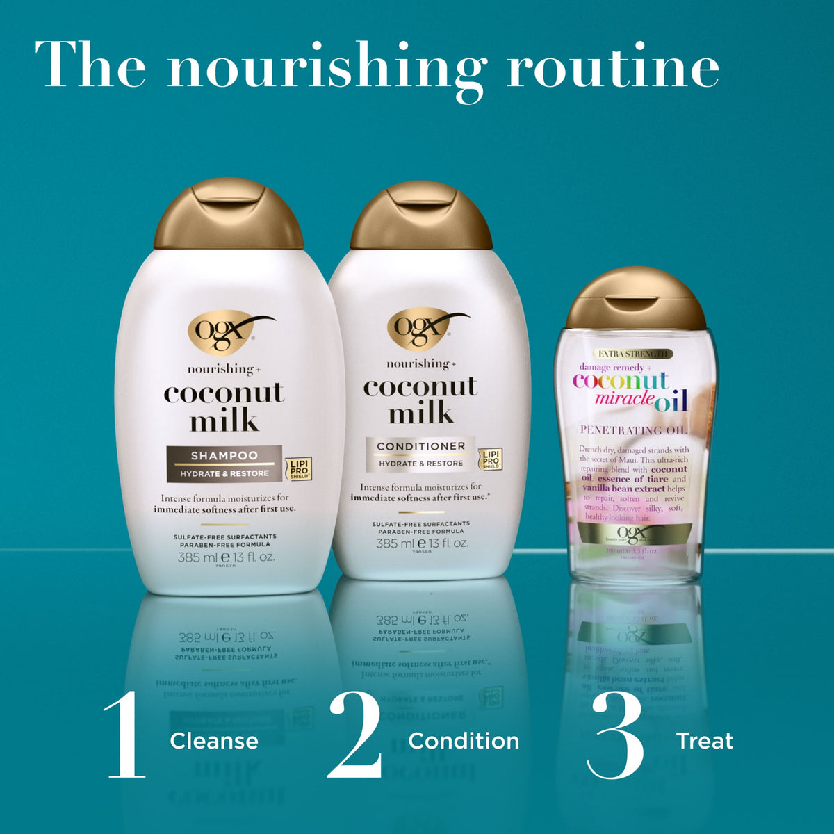 OGX Nourishing + Coconut Milk Moisturizing Daily Conditioner with Egg White Protein, 25.4 fl oz