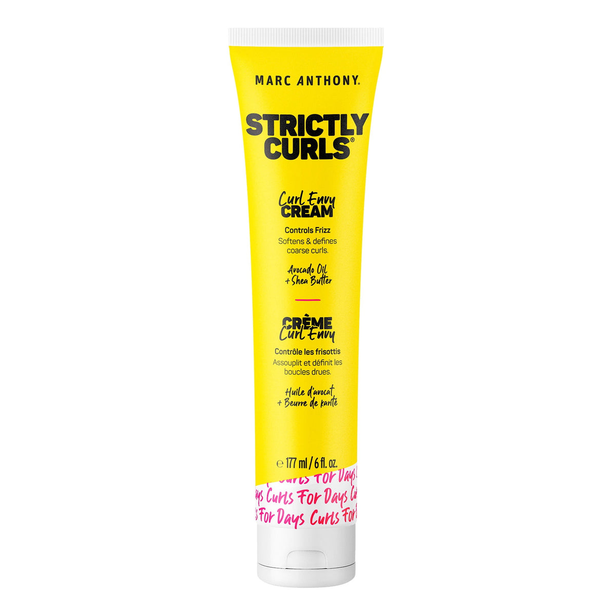 Marc Anthony STRICTLY CURLS Frizz Control Cream with Shea Butter & Avocado Oil, 6 fl oz