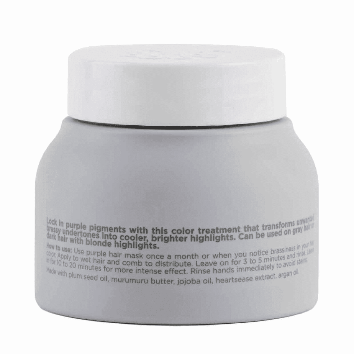 Hairitage Pass on Brass Argan Oil Purple Hair Mask Deep Conditioner for Color Treated Hair, 8 fl. oz