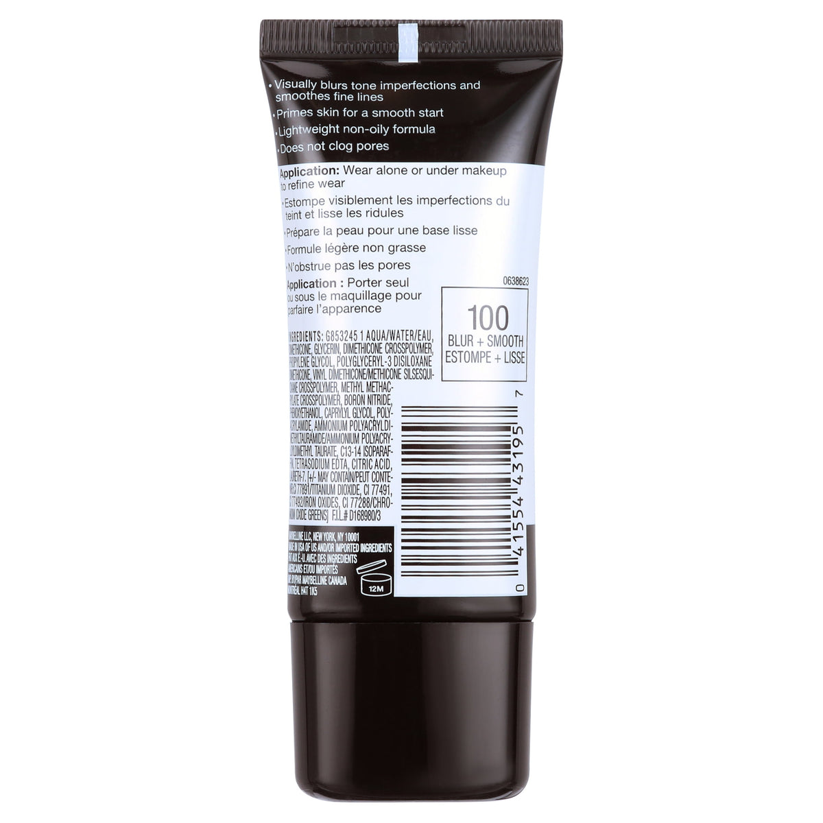 Maybelline Facestudio Master Prime Primer, Blur & Smooth, 1 fl oz