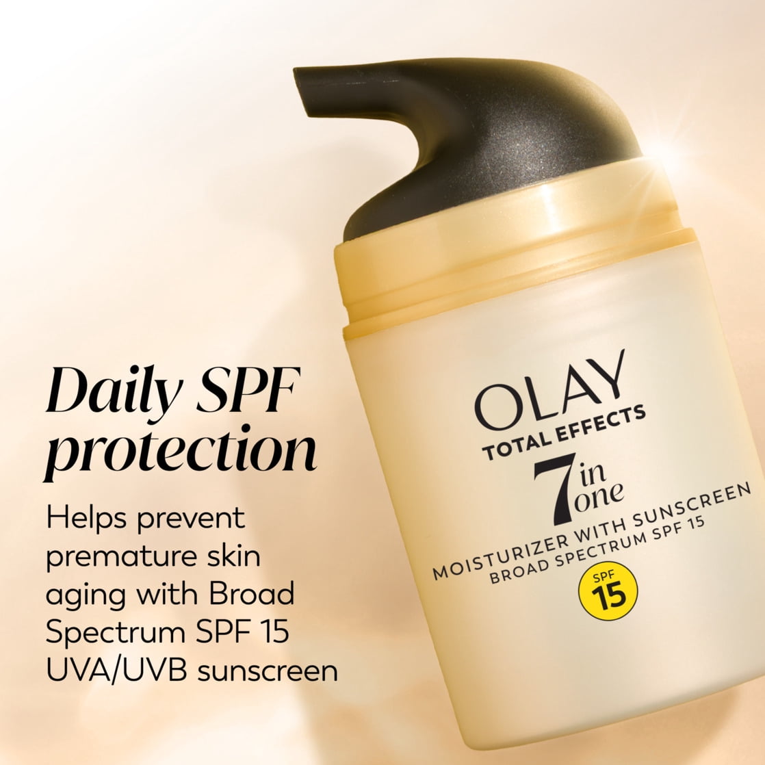 Olay Total Effects Face Moisturizer SPF 15, Fragrance-Free, 1.7 fl oz