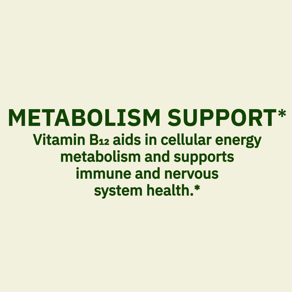 Spring Valley Vitamin B12 Supplement Timed-Release Tablets for Metabolism Support, 1000 mcg, 60 Count