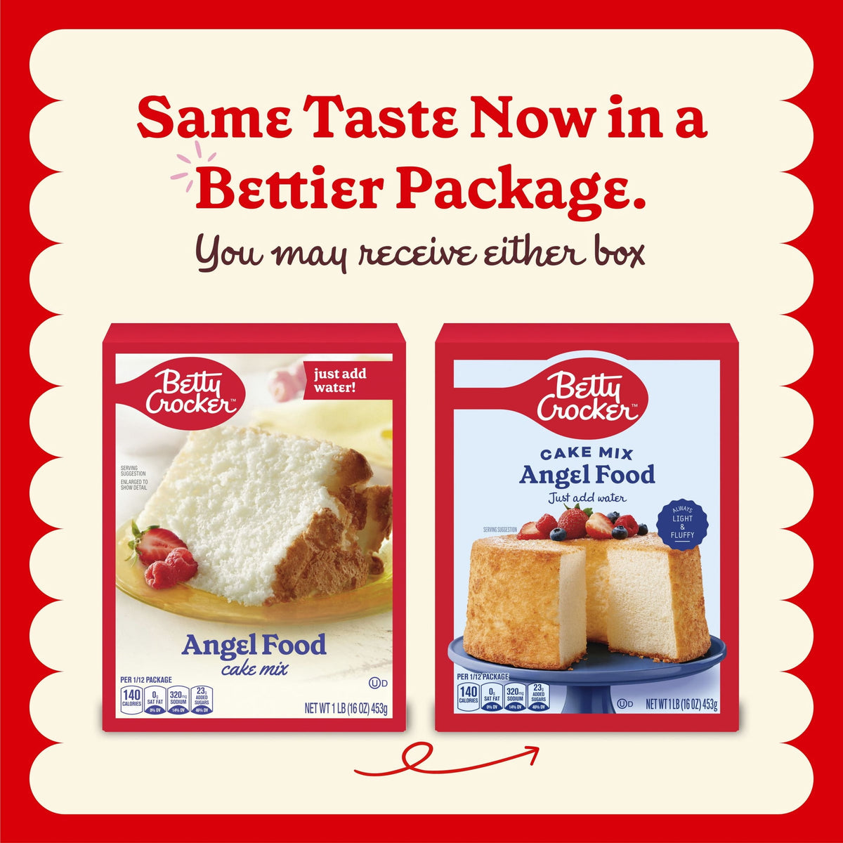 Betty Crocker Angel Food Cake Mix, Just Add Water, 16 oz
