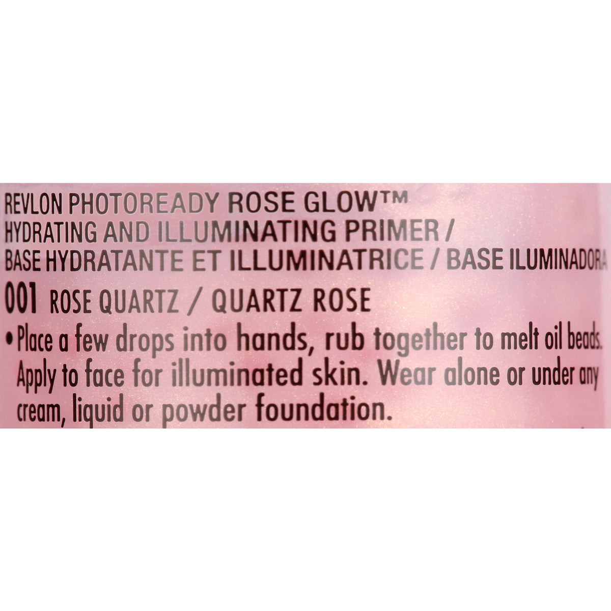 Revlon PhotoReady Rose Glow Primer, Hydrating + Illuminating, Rose Quartz