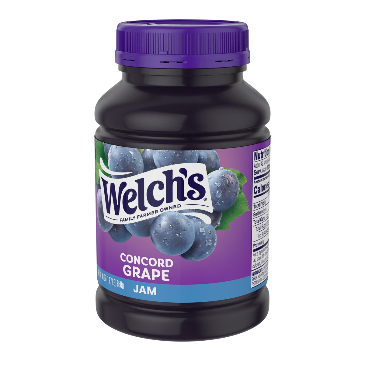 Welch's Concord Grape Jam, 30 oz Jar