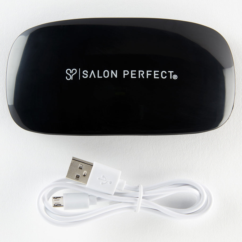 Salon Perfect Mini Gel Polish UV LED Nail Dryer Lamp with USB Charger, Nail Care Accessory