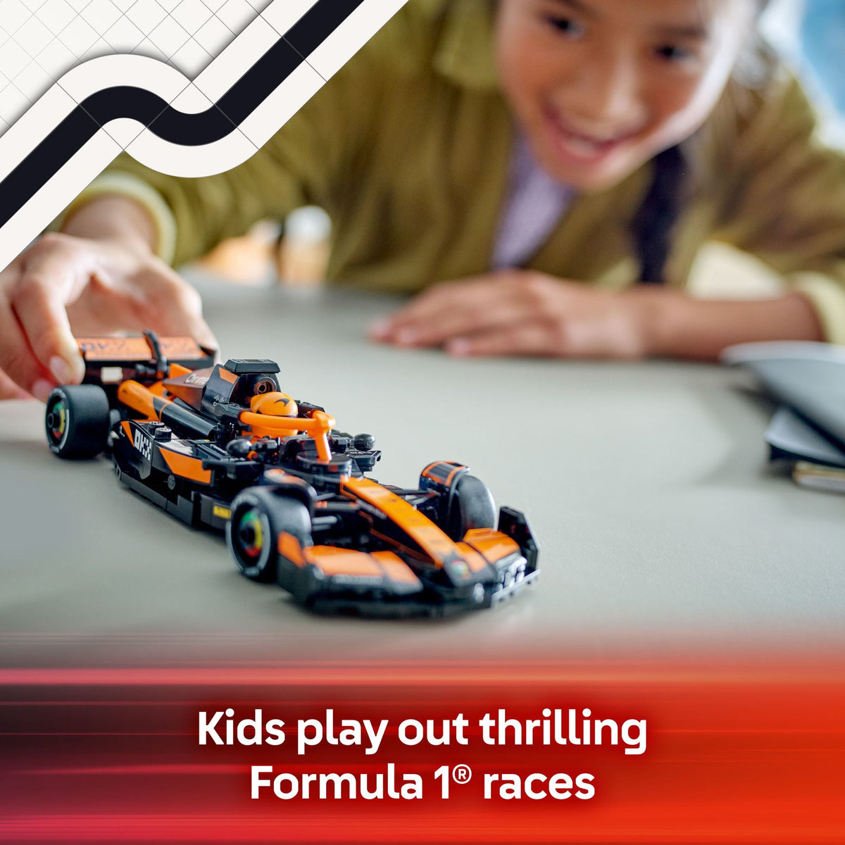 LEGO Speed Champions McLaren F1 Team MCL38 Race Car Building Set 77251, 269 Pieces, Ages 10+
