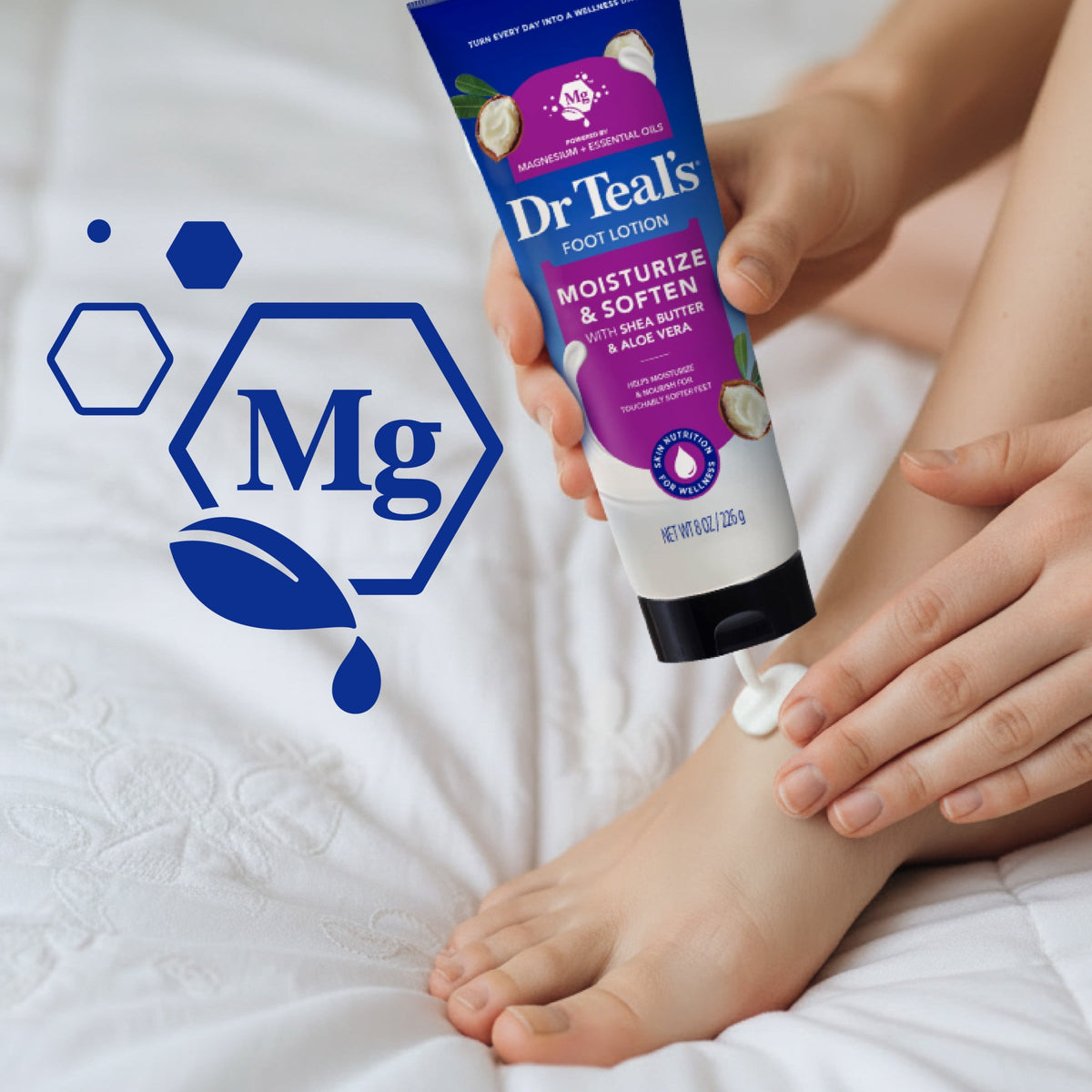 Dr Teal's Shea Enriched Foot Cream, 8 oz
