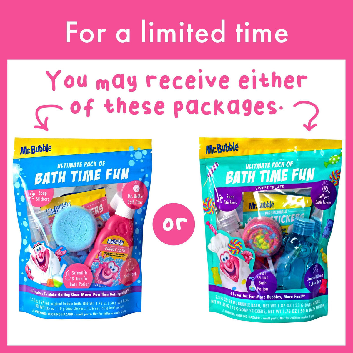 Mr. Bubble Ultimate Pack of Bath Time Fun